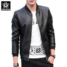 Load image into Gallery viewer, URBANFIND 2018 Autumn Winter Men's Leather Coat Korean Slim Fit Leather Jackets Size M-4XL Fashion Casual Outwear for Man Jacket